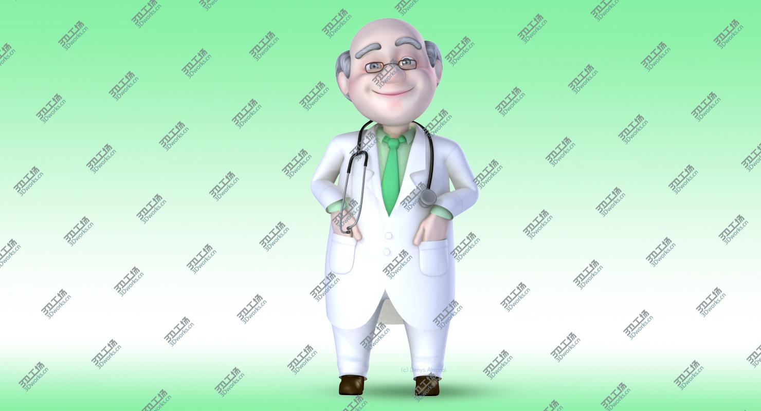 images/goods_img/20210319/Rigged Cartoon Old Man Doctor/4.jpg